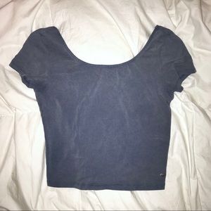 Blue Crop Top